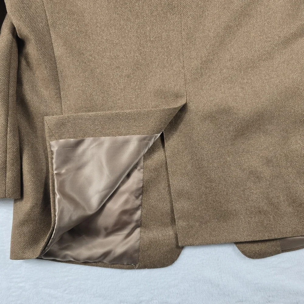 Samuelsohn Greenwich II Camelhair Sport Coat Men's Size 46R Brown 3 Button Notch